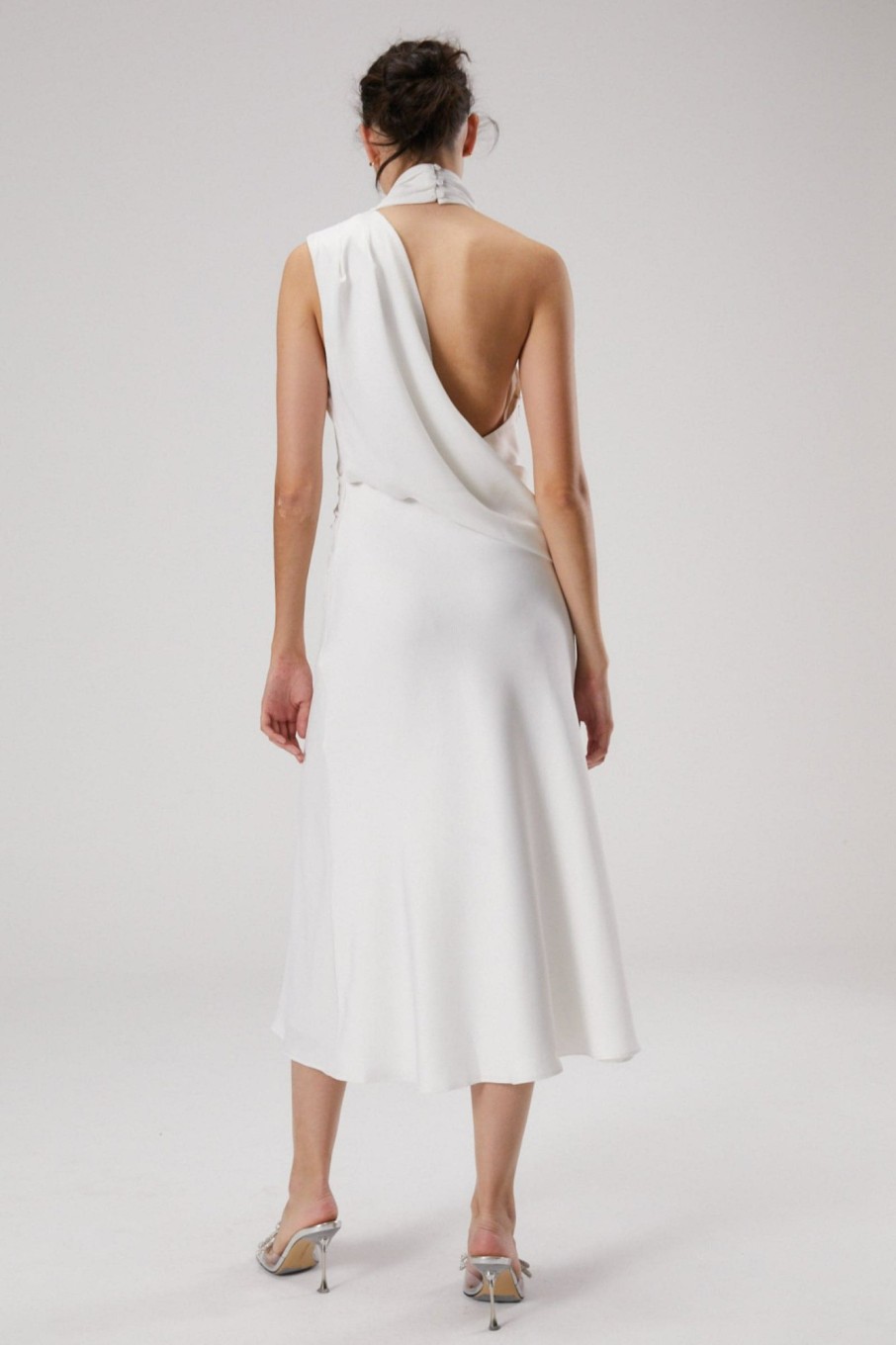 MISHA Wedding | Robbia Satin Midi Dress