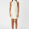 MISHA Wedding | Rue Bow Halter Mini Dress